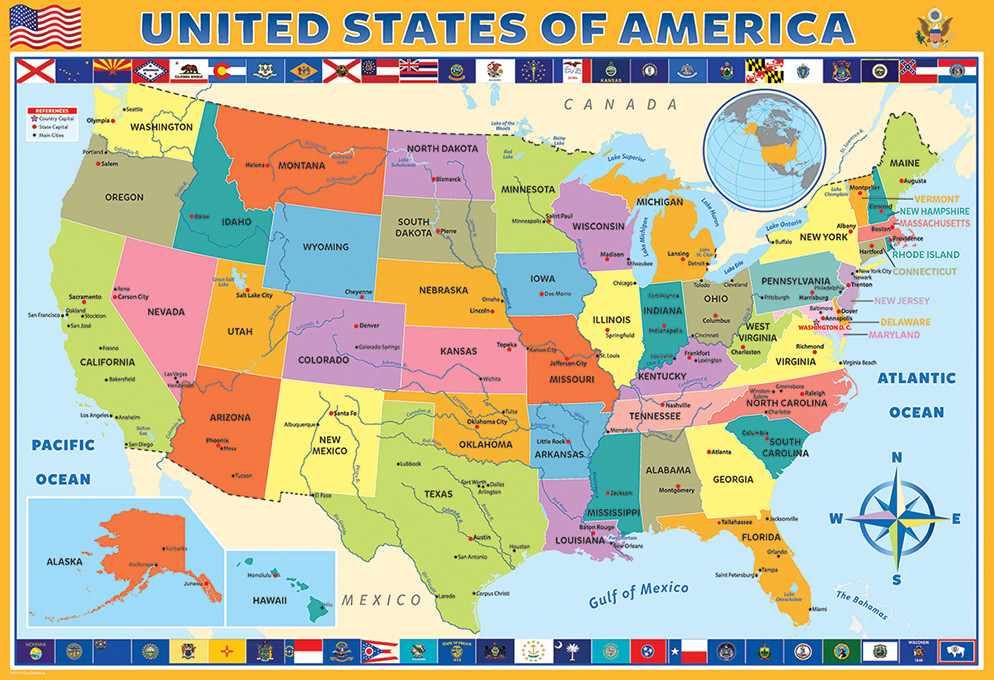 Map of U.S. 200 Piece Puzzle Map of U.S. 200 Piece Puzzle