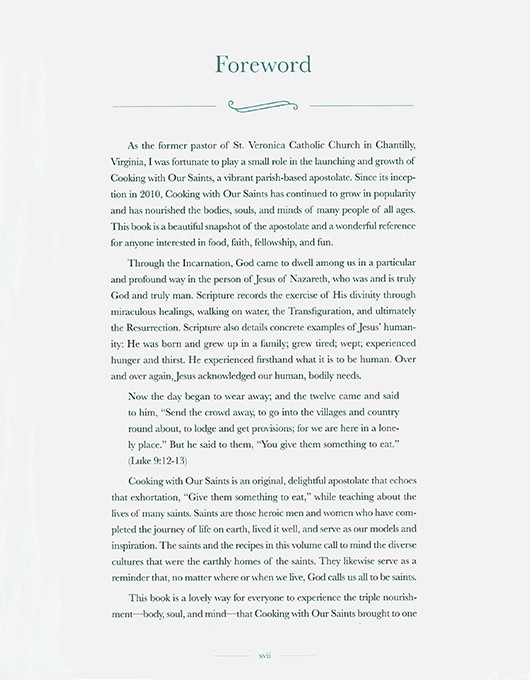 Cooking with the Saints Cooking with the Saints