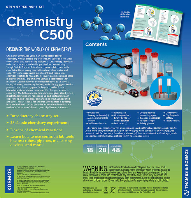 CHEM C-500 Introduction to Chemistry Experiment Kit
