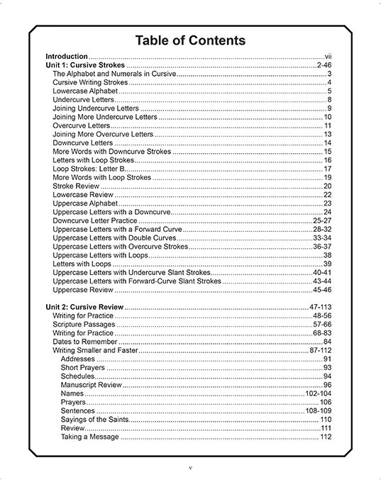 Handwriting 4 for Young Catholics