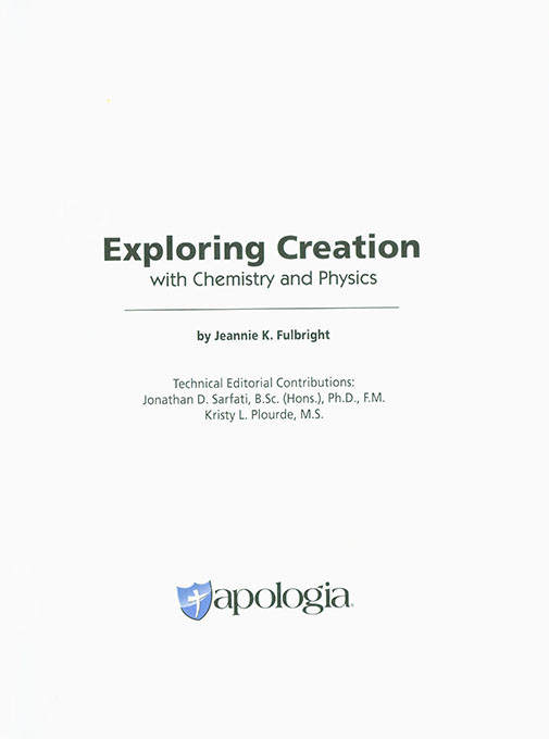 Exploring Creation with Chemistry and Physics