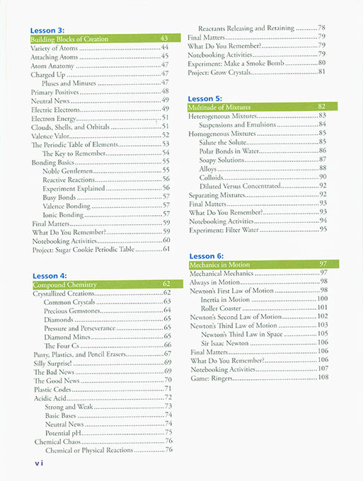 Exploring Creation with Chemistry and Physics