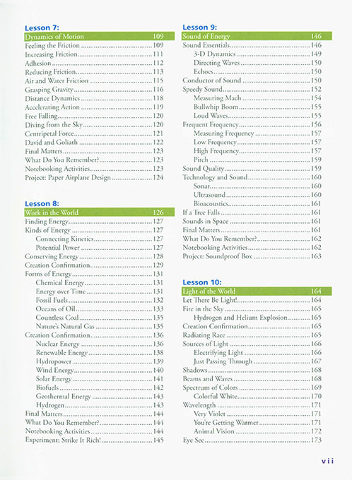 Exploring Creation with Chemistry and Physics