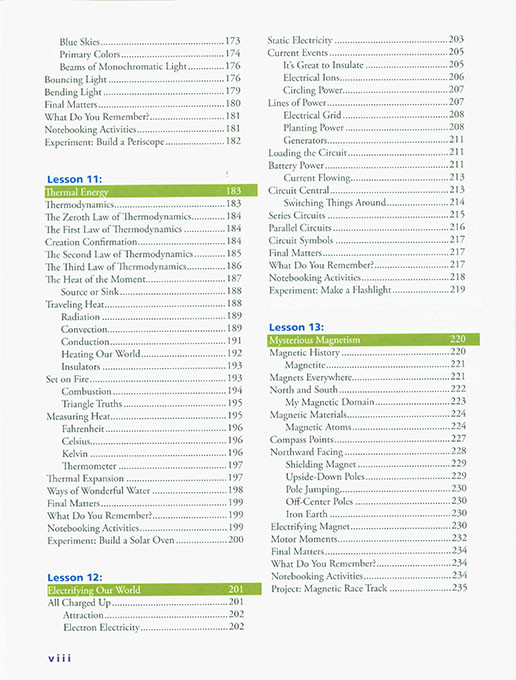 Exploring Creation with Chemistry and Physics