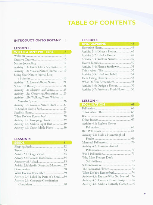 Exploring Creation with Botany