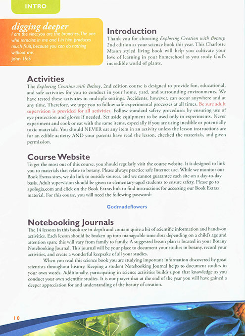 Exploring Creation with Botany