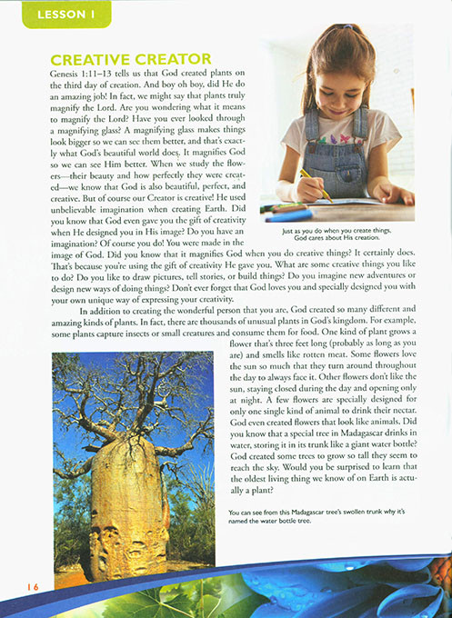 Exploring Creation with Botany