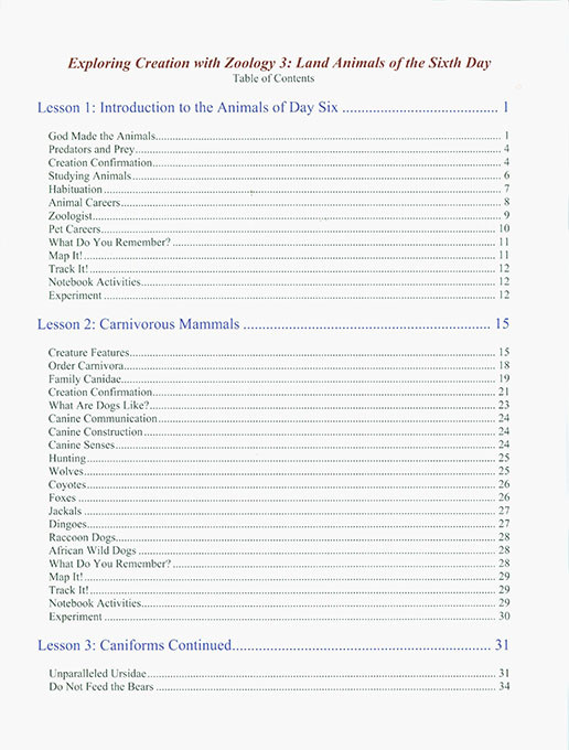 Exploring Creation with Zoology 3: Land Animals