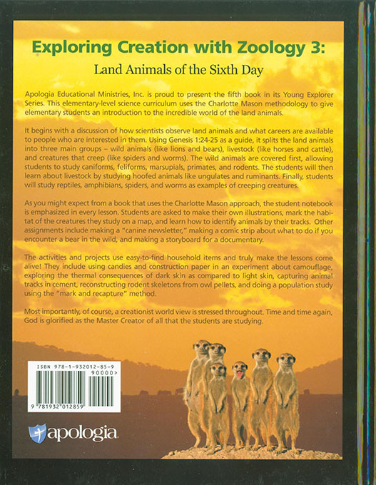 Exploring Creation with Zoology 3: Land Animals