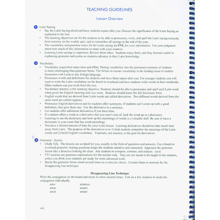 F.F. Latin Teacher Manual - text key