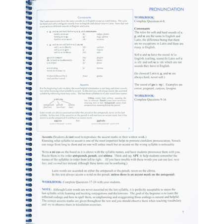 F.F. Latin Teacher Manual - text key