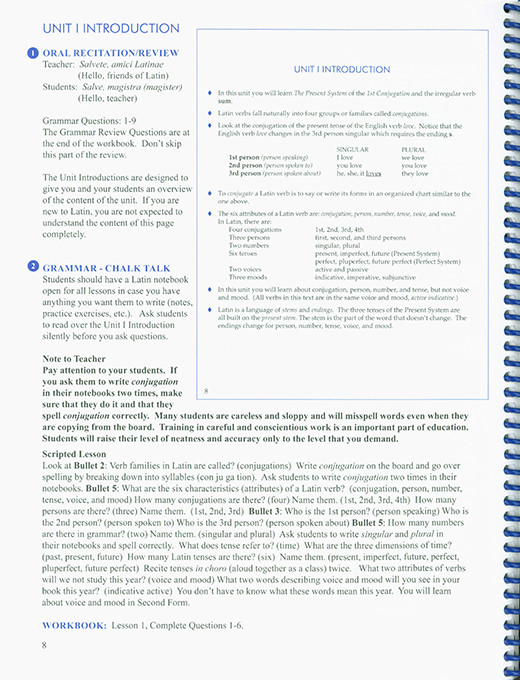 F.F. Latin Teacher Manual - text key