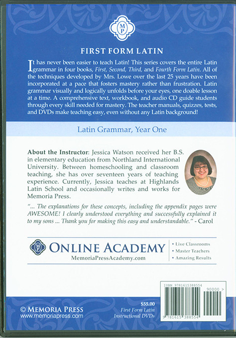 First Form Latin Instructional DVD Set