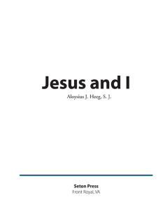 Jesus and I