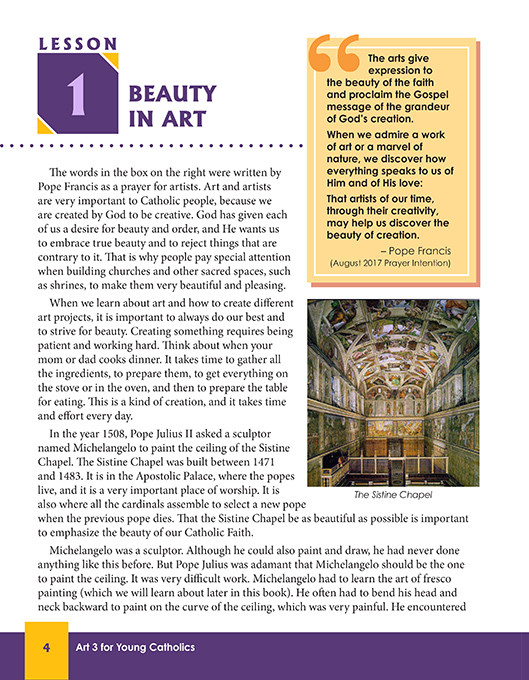 Art 3 for Young Catholics (2nd Edition)