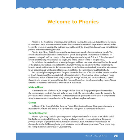 Phonics K for Young Catholics