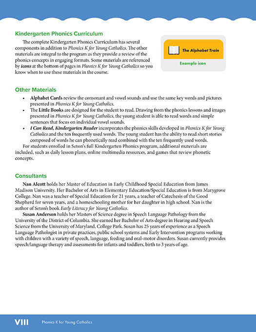 Phonics K for Young Catholics
