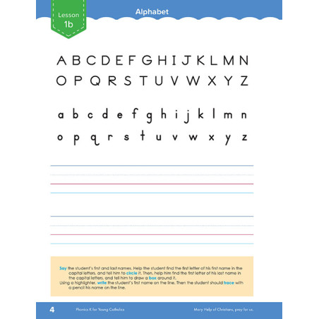 Phonics K for Young Catholics