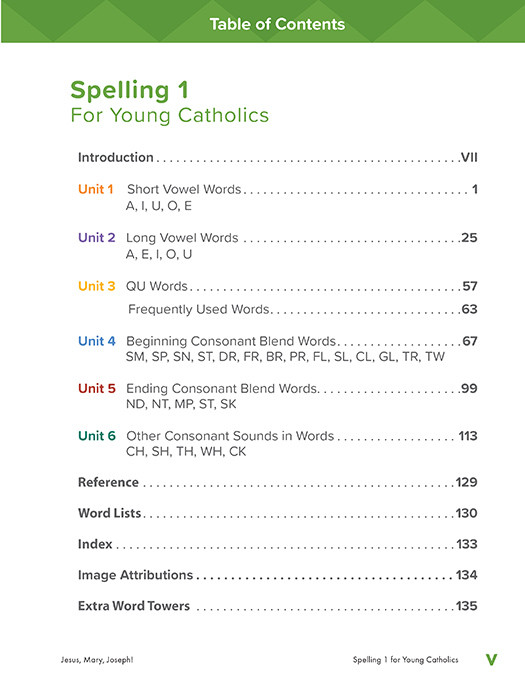 Spelling 1 for Young Catholics (3rd Ed.)