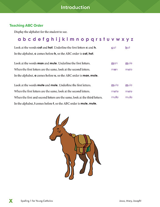 Spelling 1 for Young Catholics (3rd Ed.)