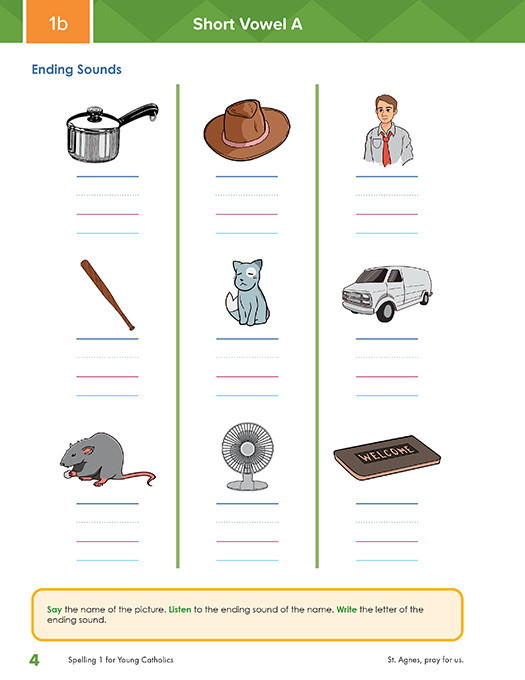 Spelling 1 for Young Catholics (3rd Ed.)