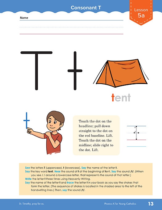 Phonics K for Young Catholics
