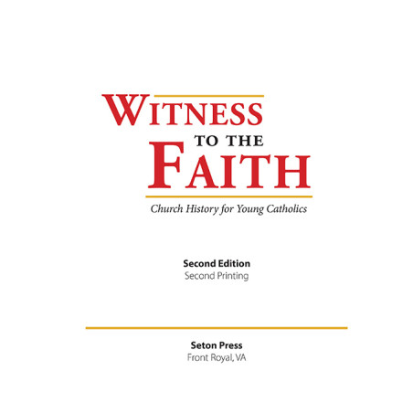 Witness to the Faith - Second Edition