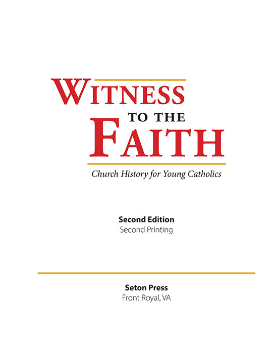 Witness to the Faith - Second Edition