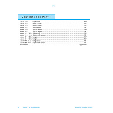 Phonics 1 for Young Catholics Legacy Ed. Part 1