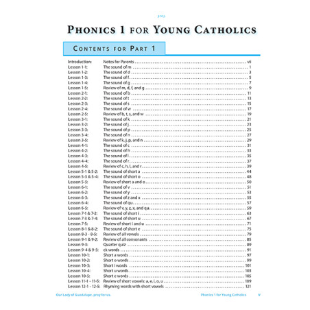 Phonics 1 for Young Catholics Legacy Ed. Part 1