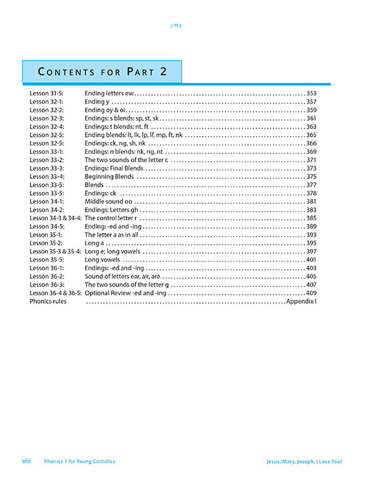 Phonics 1 for Young Catholics Legacy Ed. Part 1