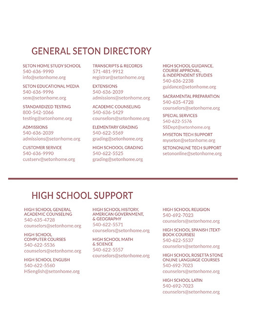 Seton Planner