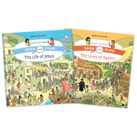 Catholic Seek and Find Book Set | Jesus & Saints for Kids