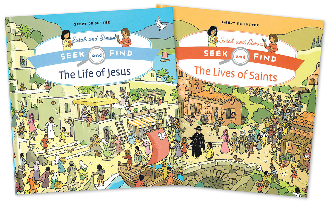 Catholic Seek and Find Book Set | Jesus & Saints for Kids