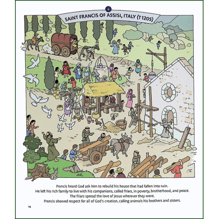 Seek and Find: The Lives of Saints | Catholic Kids Book