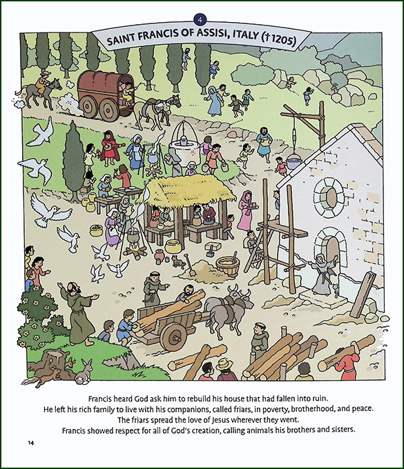 Seek and Find: The Lives of Saints | Catholic Kids Book