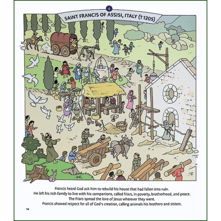 Seek and Find: The Lives of Saints | Catholic Kids Book