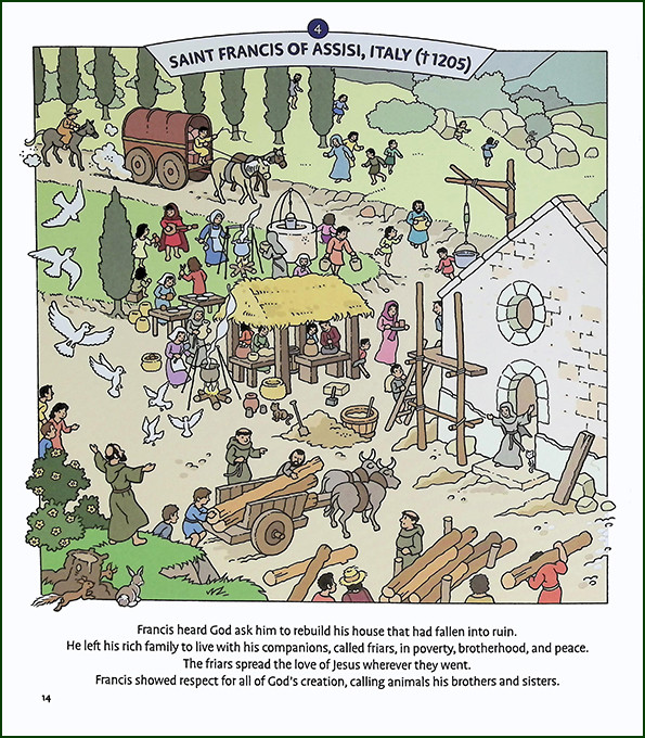 Seek and Find: The Lives of Saints | Catholic Kids Book