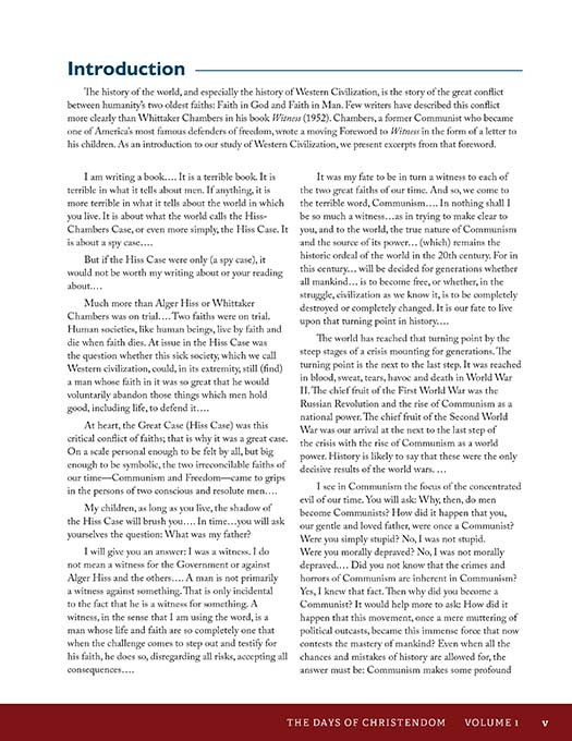 The Days of Christendom Vol. 1