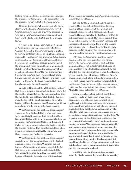 The Days of Christendom Vol. 1