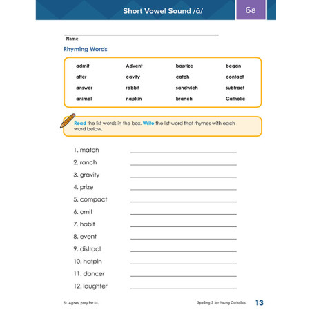 Spelling 3 for Young Catholics (2nd Ed.)