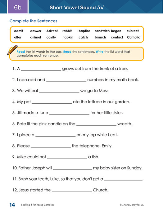 Spelling 3 for Young Catholics (2nd Ed.)