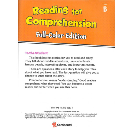 Reading for Comprehension B