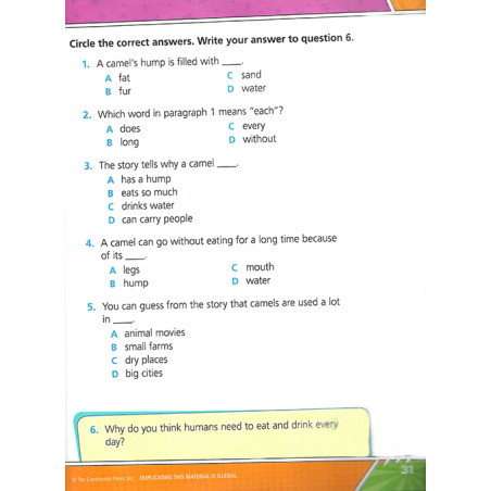 Reading for Comprehension B
