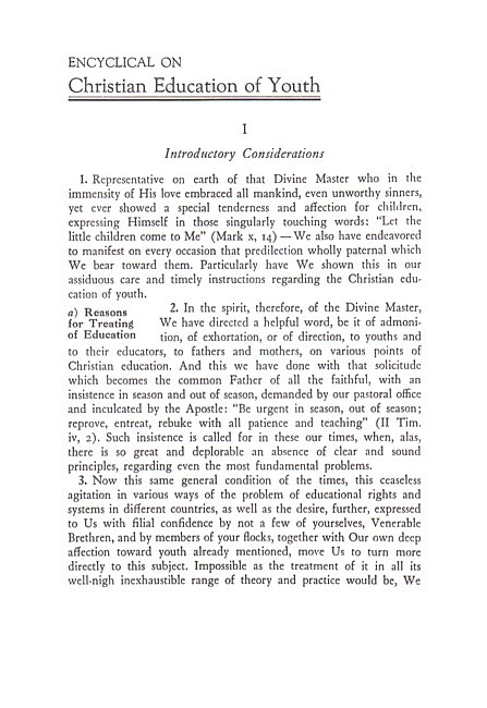 Christian Education of Youth (Papal Encyclical)