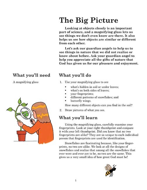 Kindergarten Science for Young Catholics