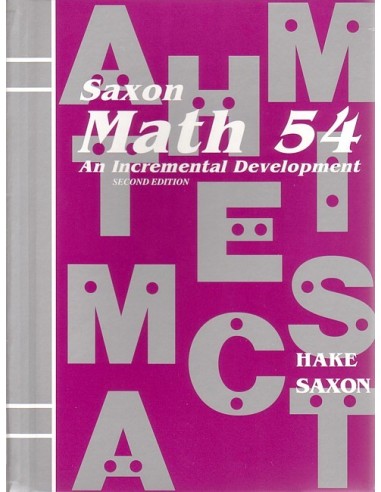 Saxon Math 54 (2nd edition) Text (Used)
