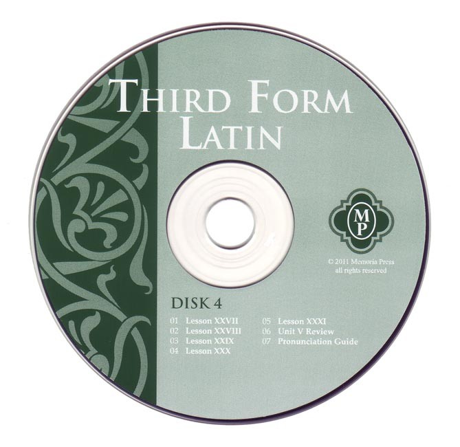 Third Form Latin Pronunciation CD