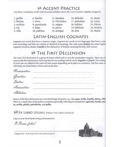 Little Latin Readers: Primer A - Drill Book