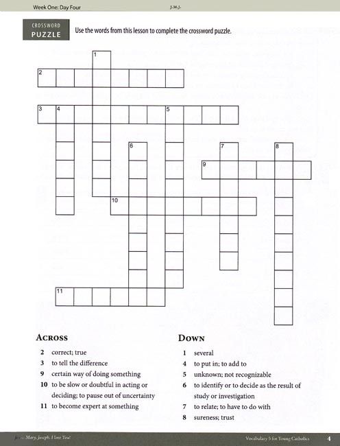 Vocabulary 5 For Young Catholics